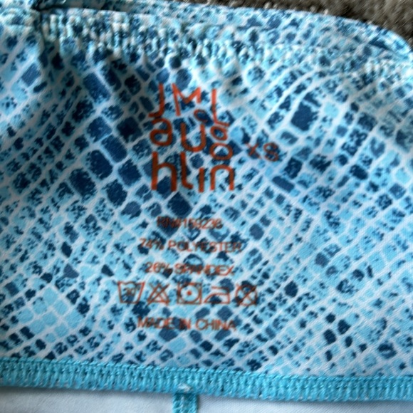 J. McLaughlin Blue Snakeskin Leggings - Picture 4 of 7